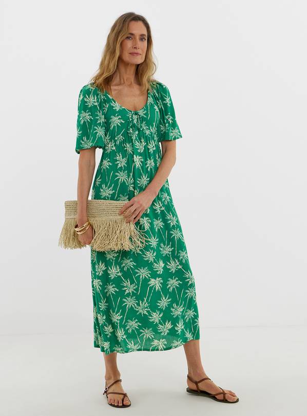 JD WILLIAMS Crinkle Tie Front Dress 14